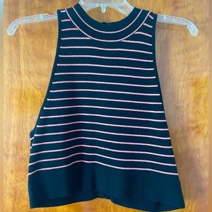 Victoria’s Secret Striped High-Neck Tank Top